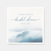 ビーチブライダルシャワー海 スタンダードカクテルナプキン (正面)