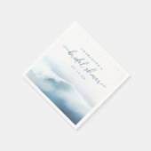 ビーチブライダルシャワー海 スタンダードカクテルナプキン (角)