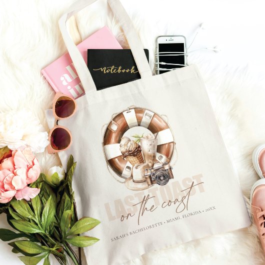 ビーチブライダルシャワー パーソナライズされた トートバッグ