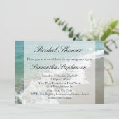 ビーチブライダルシャワー、ホワイト海サーフ 招待状 (スタンド正面)