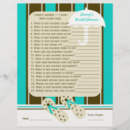 ビーチブライダル又はウェディングシャワーパーティーゲーム