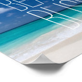 ビーチブリスカリブのトロピカルパラダイス ポスター (角)