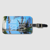 ビーチブリスブルースカイ局所ビーチ写真 ラゲッジタグ (正面横)