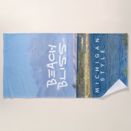 ビーチブリスレイクミシガンレイクショア ビーチタオル