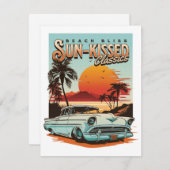 ビーチブリス – サンキス付きクラシック車 シーズンカード (正面/裏面)