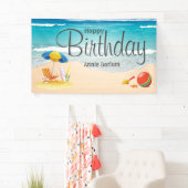 「ビーチブリス」ハッピーバースデーバナー 横断幕 (インサイチュ)