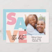 ビーチブリーズトロピカルテーマ写真Save the Date セーブザデート (正面/裏面)