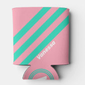 ビーチブリーズノスタルジックストライプな名前 缶クーラー (裏面)