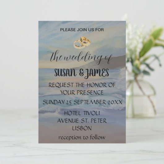 ビーチブルーの夕焼け 招待状 (スタンド正面)