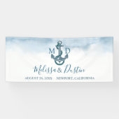 ビーチブルーウォーターいかり航海の結婚ズ 横断幕 (横)