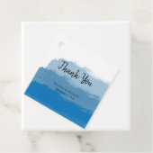 ビーチブルーウォーター結婚カラーのギフト フェイバータグ (インサイチュ)