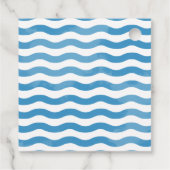 ビーチブルーウォーター結婚カラーのギフト フェイバータグ (裏面)