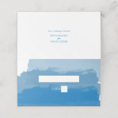 ビーチブルーウォーター結婚カラー座席表 プレイスカード (外部開封)