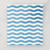 ビーチブルーウォーター結婚カラー座席表 プレイスカード (内部開封)