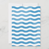 ビーチブルーウォーター結婚カラー セーブザデート (裏面)