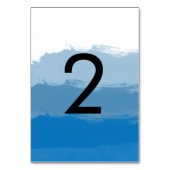 ビーチブルーウォーター結婚カラー テーブルナンバー (裏面)