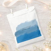 ビーチブルーウォーター結婚カラー フェイバーバッグ (クリップ留めされた状態)