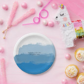 ビーチブルーウォーター結婚カラー ペーパープレート (パーティー)