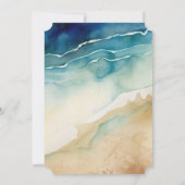 ビーチブルーオーシャンサンドウェディング 招待状 (裏面)