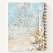 ビーチブルーサンドヒトシェルビジネスロゴ ノートブック (裏面)