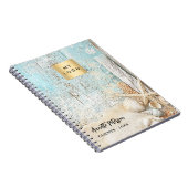 ビーチブルーサンドヒトシェルビジネスロゴ ノートブック (右側)