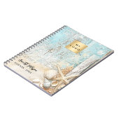 ビーチブルーサンドヒトシェルビジネスロゴ ノートブック (左側)