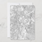 ビーチブルーシーシェルシルバーグレーエレガントな結婚式 招待状 (裏面)