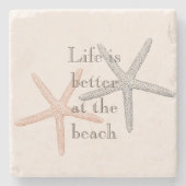 ビーチブルーヒトデ ストーンコースター (正面)