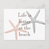 ビーチブルーヒトデ ポストカード (正面)