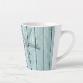 ビーチブルーフェイクウッドヒトデ カフェラテマグ (右)