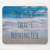 ビーチブルーホワイト熱帯海波沿岸 マウスパッド (正面)