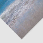 ビーチブルー沿岸海波熱帯アート 薄葉紙 (詳細)