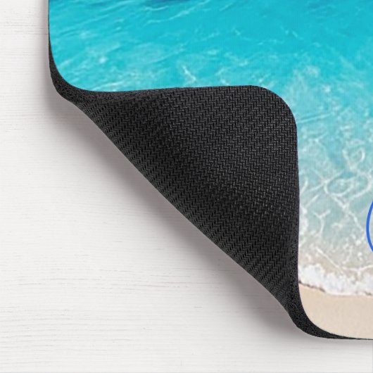 ビーチブルー海アクアシースカイバケーション マウスパッド (コーナー)