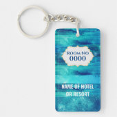 ビーチブルー海シーウェーブウォーターリゾート キーホルダー (正面)