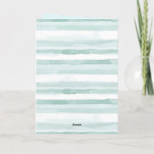 ビーチブルー コーサル ホワイト クジラ クリスマス   カード (裏面)