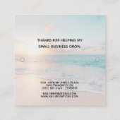 ビーチブレスレット表示ジュエリーホルダー スクエア名刺 (裏面)