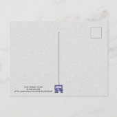 ビーチブンニースラビットバケーションウォーターカラーアートポスト ポストカード (裏面)