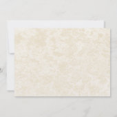 ビーチブーケとシーシェルの目的地の結婚式 招待状 (裏面)