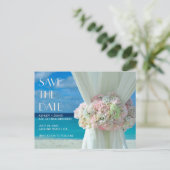 ビーチブーケ日付はがきを保存 ポストカード (スタンド正面)