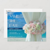 ビーチブーケ日付はがきを保存 ポストカード (正面/裏面)