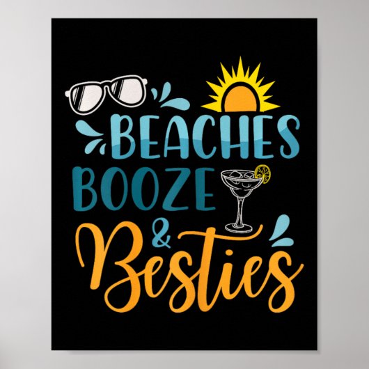 ビーチブーゼとベスティーズおもしろいビーチ愛好家の夏 ポスター (正面)
