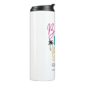 ビーチブーゼパーソナライズされたとベスティー、女の子の旅 タンブラー (回転左)