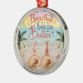 ビーチブーゼベスティーパーソナライズされたメタルオーナメント メタルオーナメント (左)