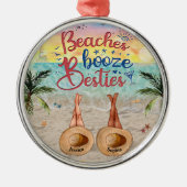 ビーチブーゼベスティーパーソナライズされたメタルオーナメント メタルオーナメント (正面)