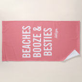 ビーチブーゼ&ベスティーズ珊瑚ビーチタオル ビーチタオル (正面)