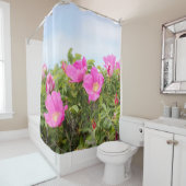 ビーチプラムのバラ シャワーカーテン (インサイチュ)
