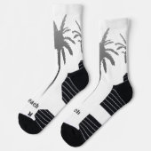 ビーチプリントココナッツツリー画像リラックス平和 ソックス (左)