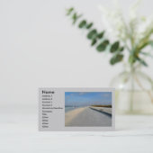 ビーチプロファイルカード 名刺 (スタンド正面)