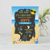 ビーチプールの誕生日パーティーBash Boy Blond Summer 招待状 (スタンド正面)