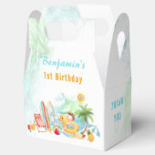 ビーチプールパーティーサマー1歳バースデーボーイ フェイバーボックス (オープン)